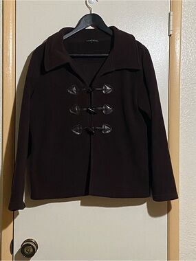 Carol Rose Brown Toggle Pea Coat